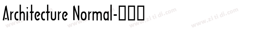 Architecture Normal字体转换
